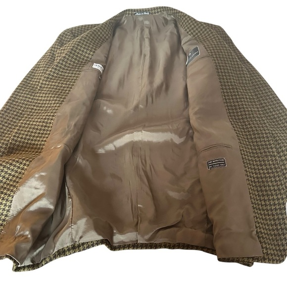 VTG. GIORGIO ARMANI LE COLLZIONI ALPACA WOOL HOUNDSTOOTH JACKET SIZE 42 - Picture 6 of 12